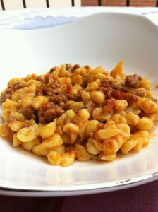 Spaetzle al ragu