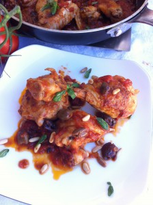 Pollo alla ligure