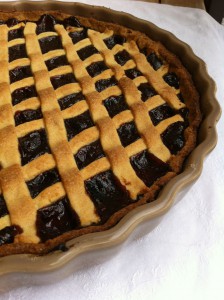 crostata di lamponi