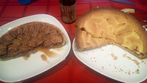 Apple pie and pecan pie